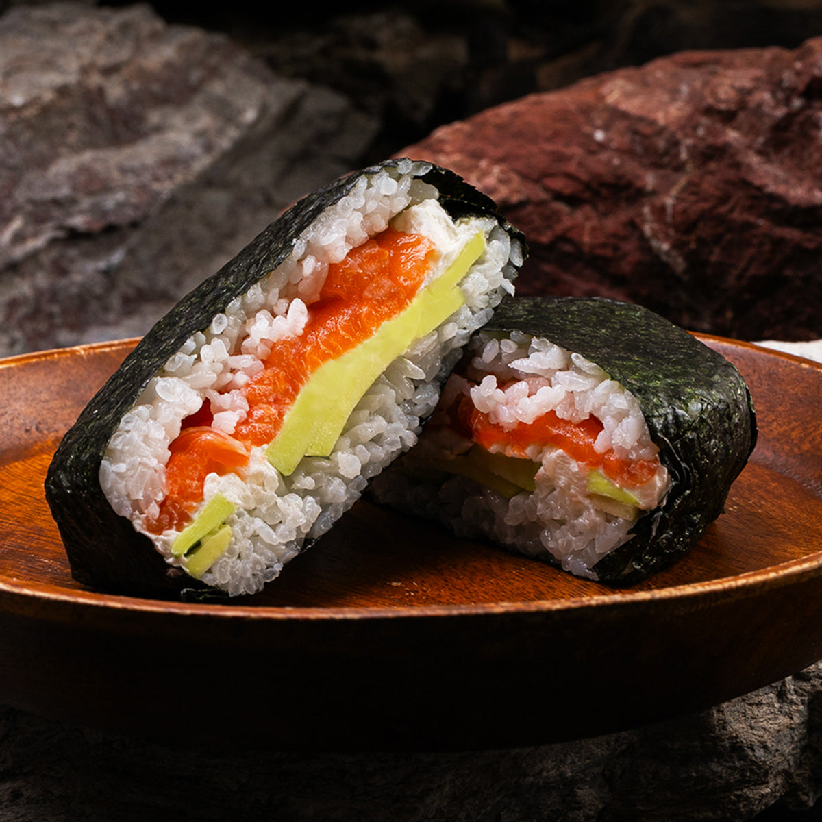 Burger sushi with Salmon 🍣